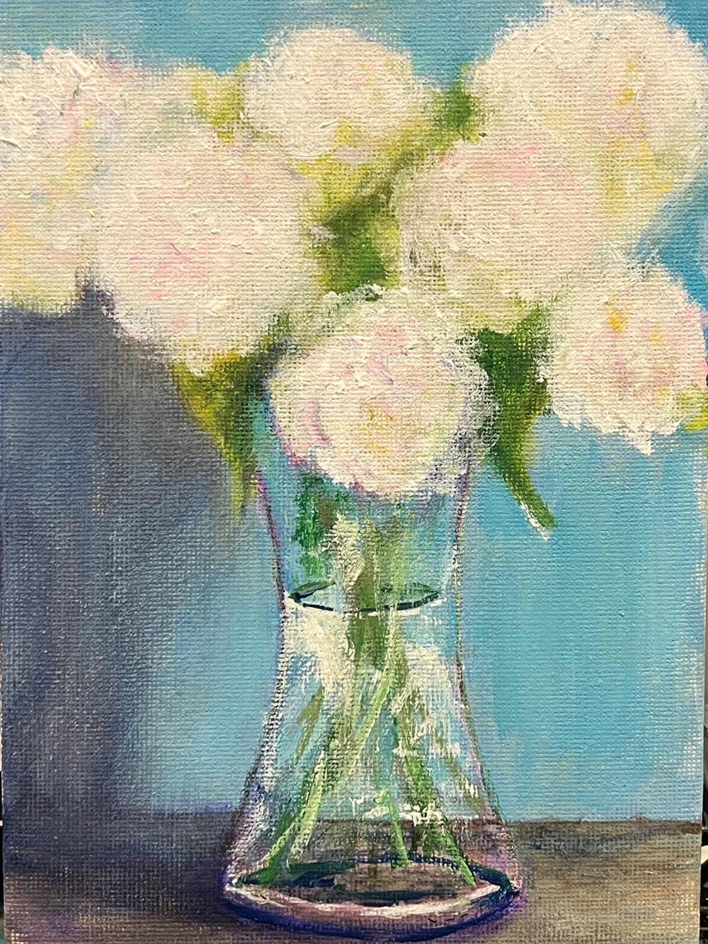 Floral Still Life Original Acrylic Painting on Canvas